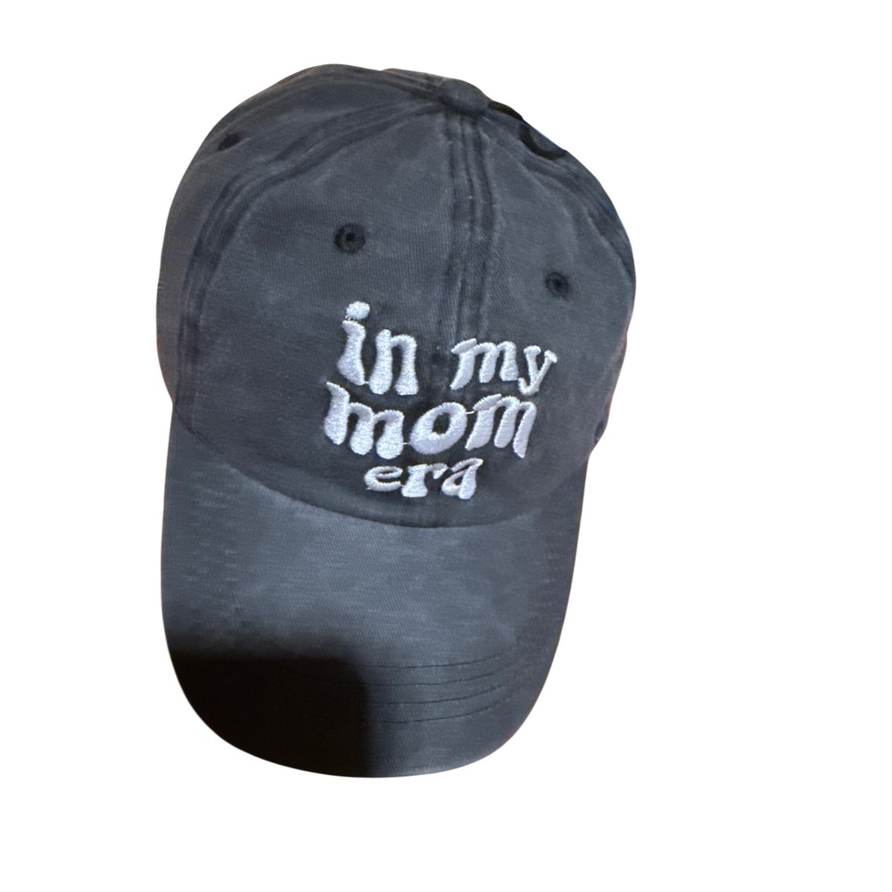 Old East Main Co In My Mom Era Baseball Cap Grey Distressed Adjustable Hat NEW